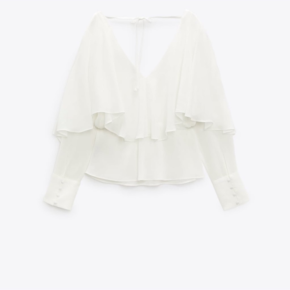 Zara Ruffled Blouse - Picture 6 of 9